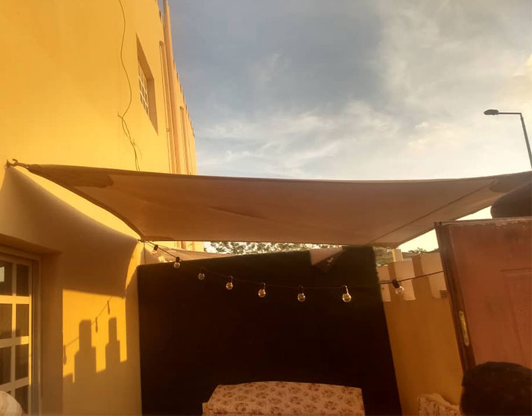 Backyard Sail Shade